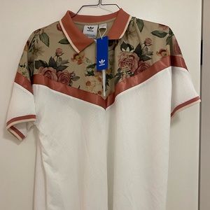 Adidas Men's White Eric Emanuel Polo Shirt - L